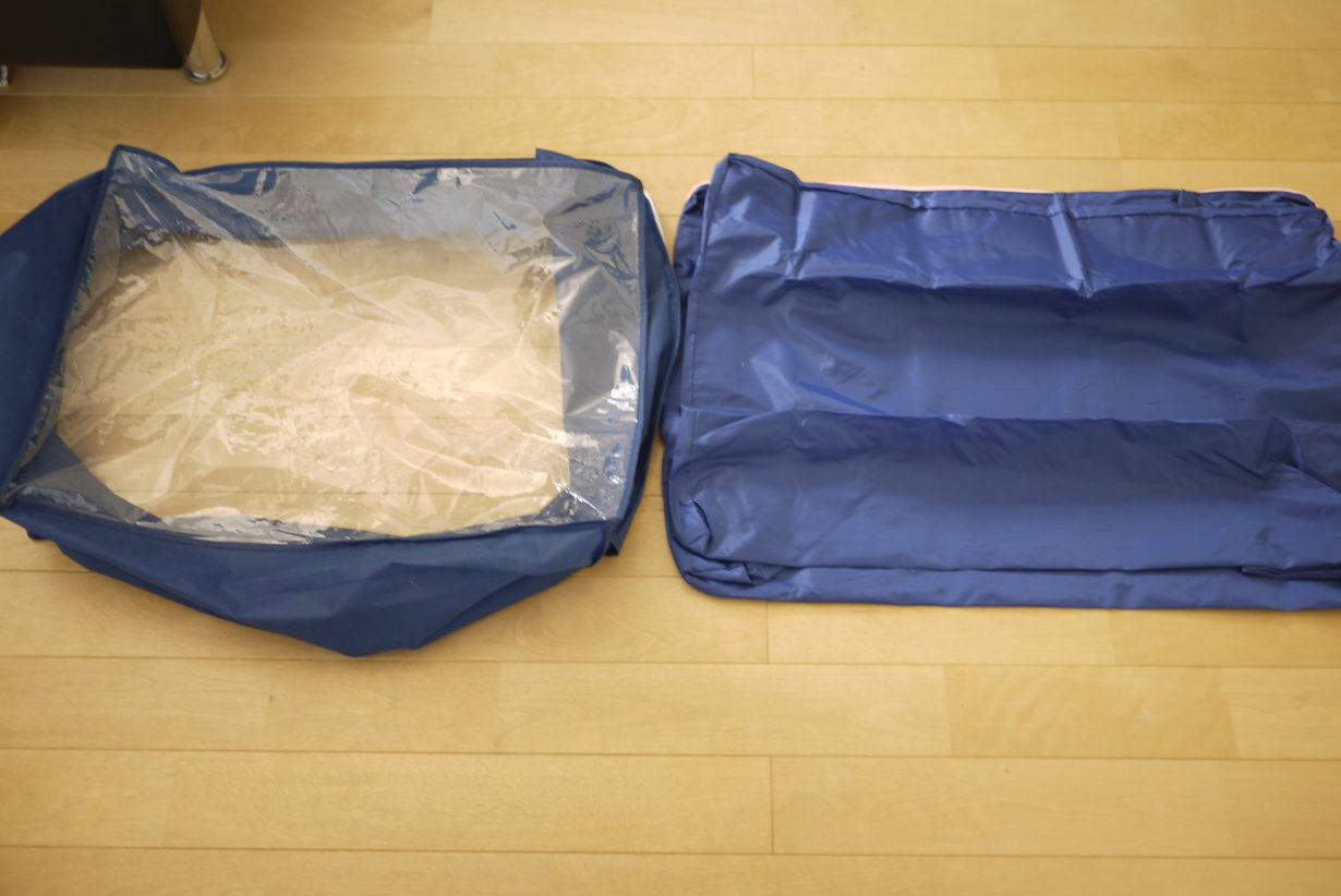 カジタク専用回収袋とシングル布団袋を比較